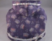 Purple Princess Yorkie Dog Fleece Hoodies