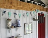 SALE 25% off - Bunting Flags or Pennants with Amy Butler Fabric - Paisley and Dots