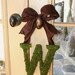 Moss Covered 8 Inch WEDDING Initial letter Monogram Door Wreath