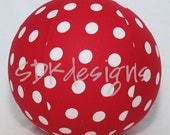 Balloon Ball - Large Red polka dots fabric - as seen with Michelle Obama on Parenting.com
