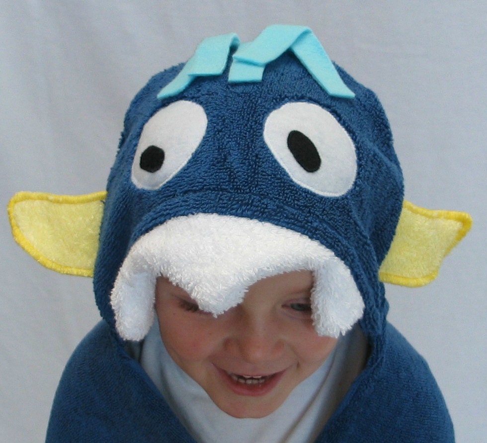 Blue Monster Hooded Towel -  Infant, Toddler, and/or Child