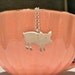 Tea cup pig sterling silver necklace