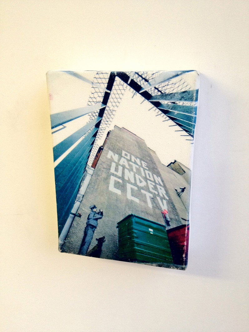 Mini Guerilla Street Art Photoprint on Canvas