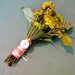 Brides bouquet charm - hand stamped and personalized