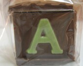 Chocolate cube box baby shower party favor