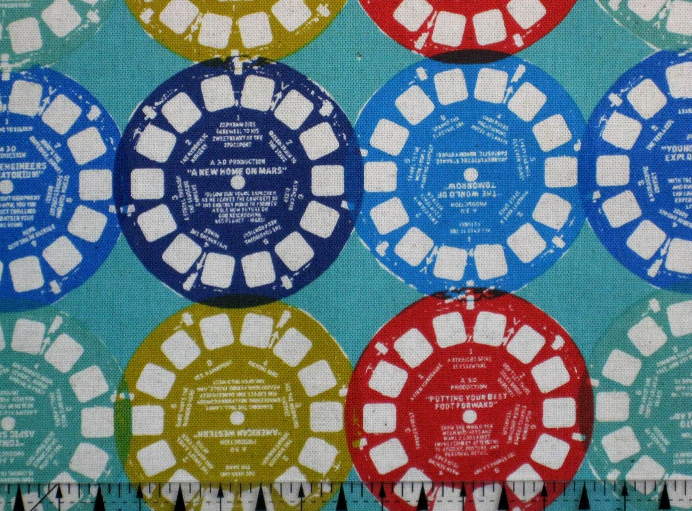 Custom Listing for Heather 7 FQs x Melody Miller Fabric - Ruby Star Rising Collection Viewfinders Blue