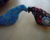 Baby Bird plush children's toy decoration bedtime flowers checks