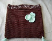 iPad Case 4 Net book iPad or Just 4 Fun Choc Mint Buttonhole Bag YUM Kindle tote