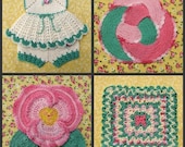 Decorative Thread Potholders Pattern Set-  Pdf Crochet ebook