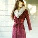 1970s Suede Long Coat with Real Fur Collar