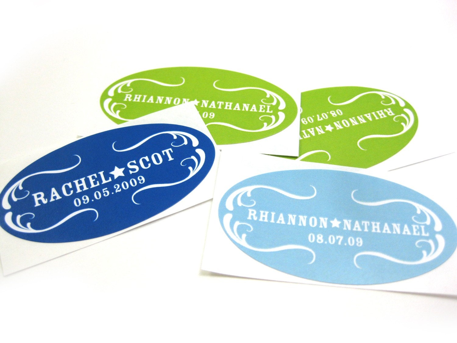 100 Address Labels - 2.5 x 1.375 small oval sticker - Poem WE027OV