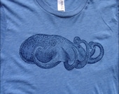 Cuttlefish Men's Blue Triblend tshirt