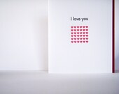 A Simple I Love You Valentine's Day Letterpress Card
