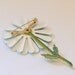Vintage 1960's Enamel Flower Pin in Teal Blue and Green