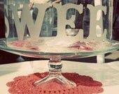 Sweet Glass Cake Plate w/Dome - 2pc