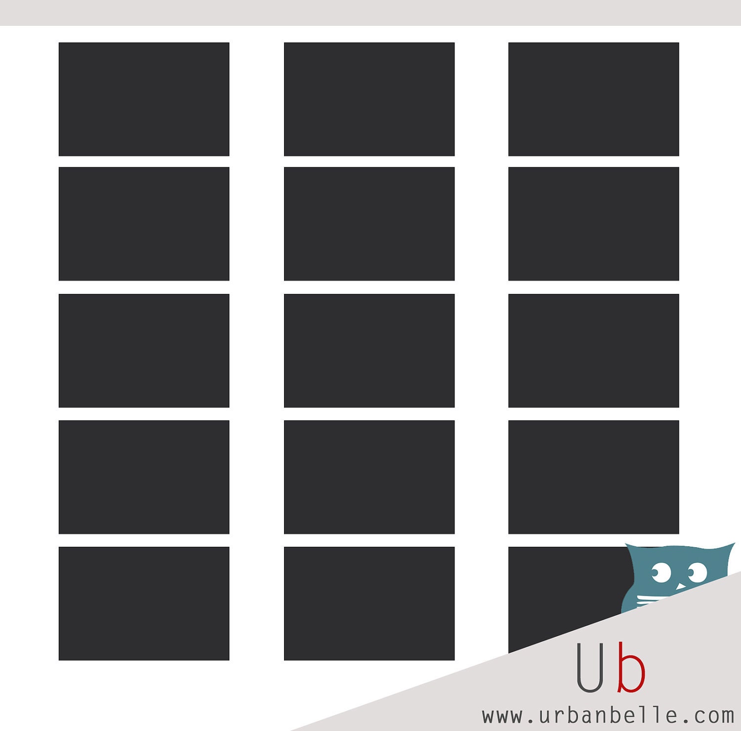 Chalkboard Labels - Rectangles Set of 15