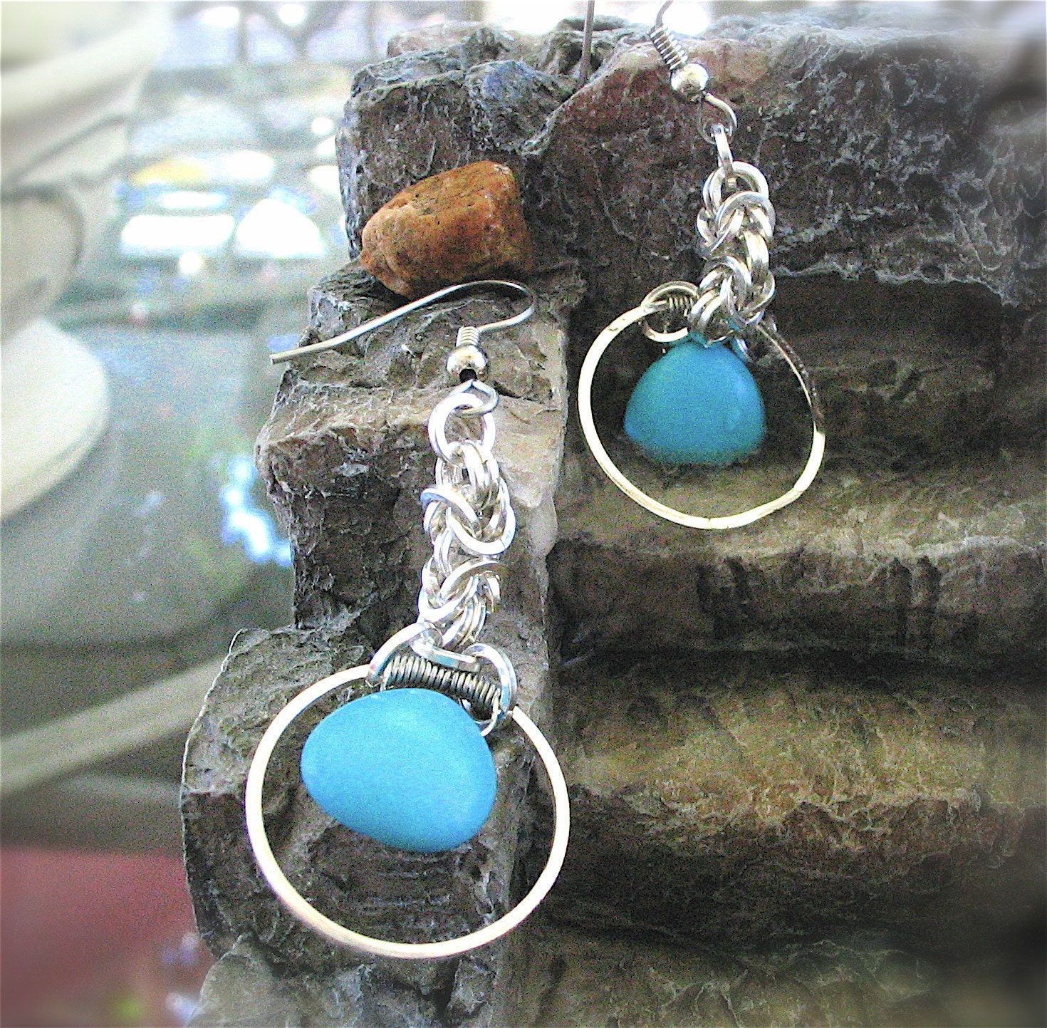 Turquoise Byzantine Drops