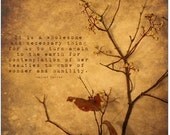 Sale Turn Nature quote Fine Art Print 12x12 ZNE fPOE