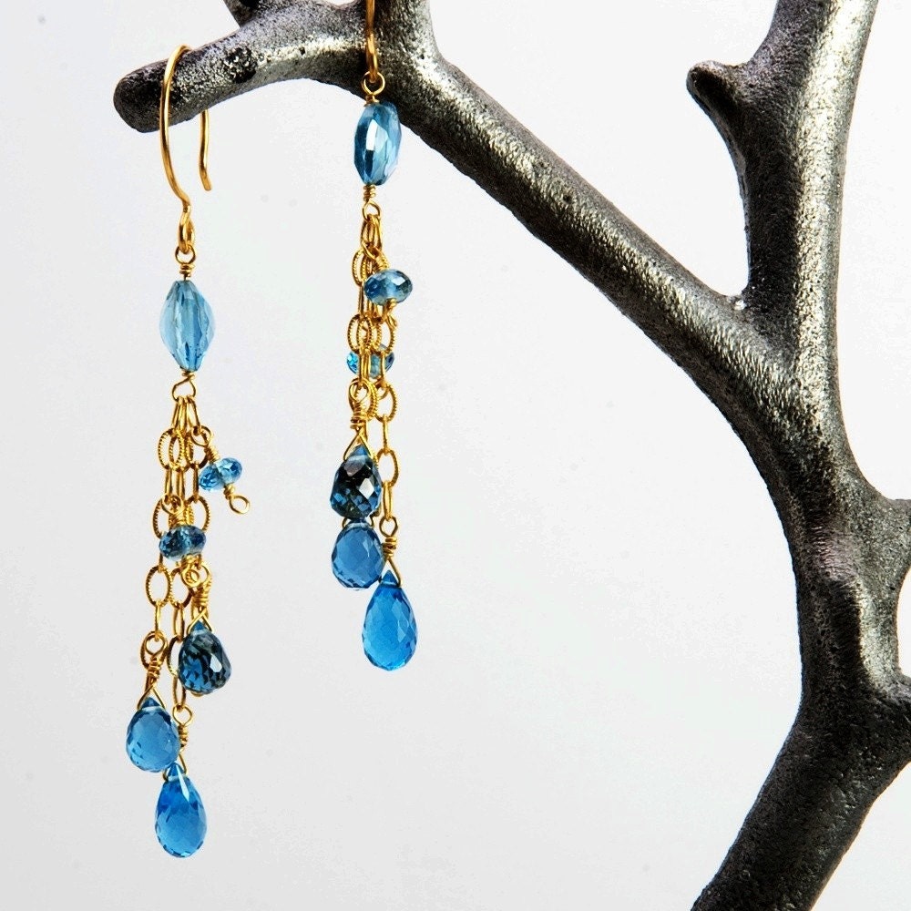 London Blue Topaz Earrings