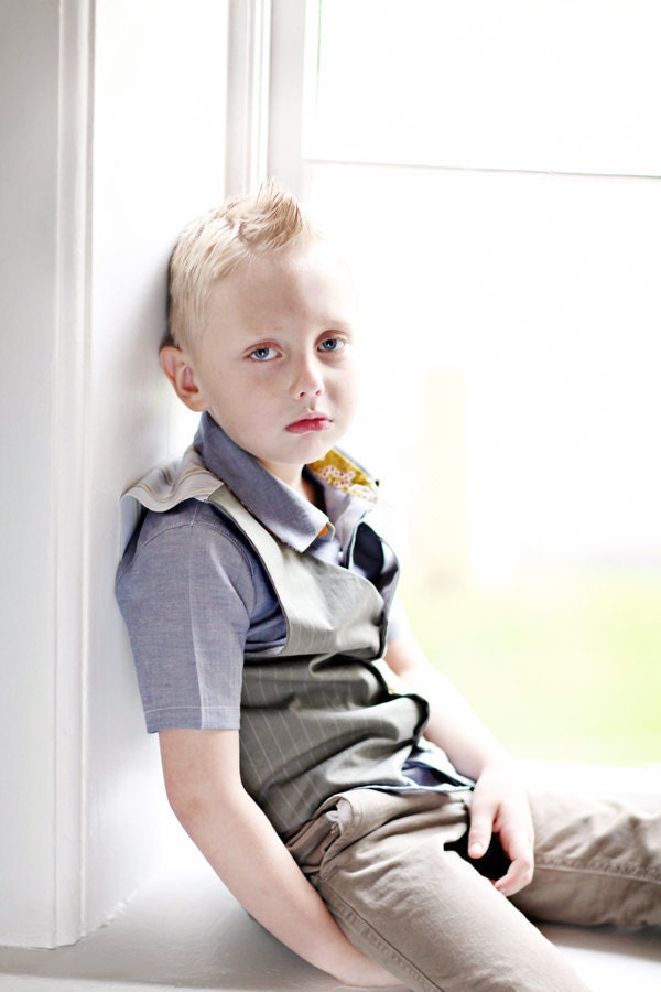 Boy's Shirt, Wedding shirt for boys, Ring bearer shirt, Sunday best boys outfit - Little Mister Shirt 12m/18m, 2T, 3T, 4T, 5, 6, 7/8, 9/10