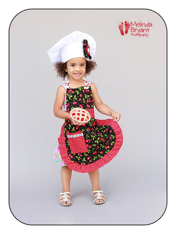 Apron for Children Cherry