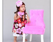 Pillowcase Dress for Girls Woodland Blooms Michael Miller Fabric
