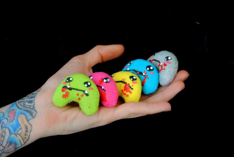 Tiny Zombie Plush - you pick the color