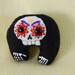 Sugar Skull - Miniature Plush, Day of the Dead, Dias De Los Muertos