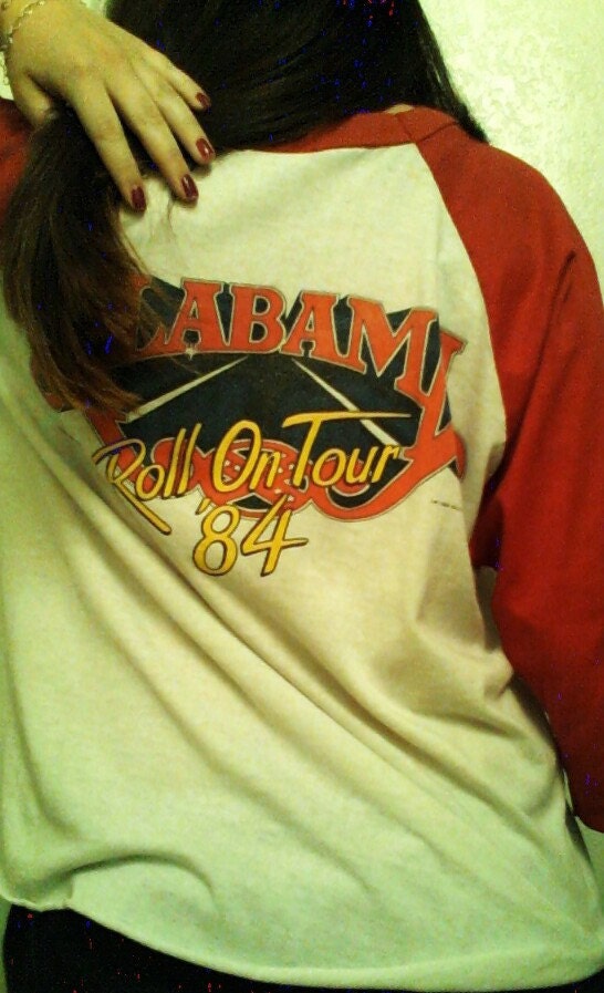 Vintage Band Shirt Paper Thin Alabama Baseball Style Tour Tee
