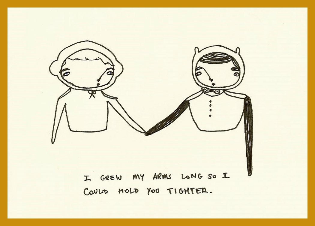 SALE// Little Mooki Lovecard - postcard/mini print