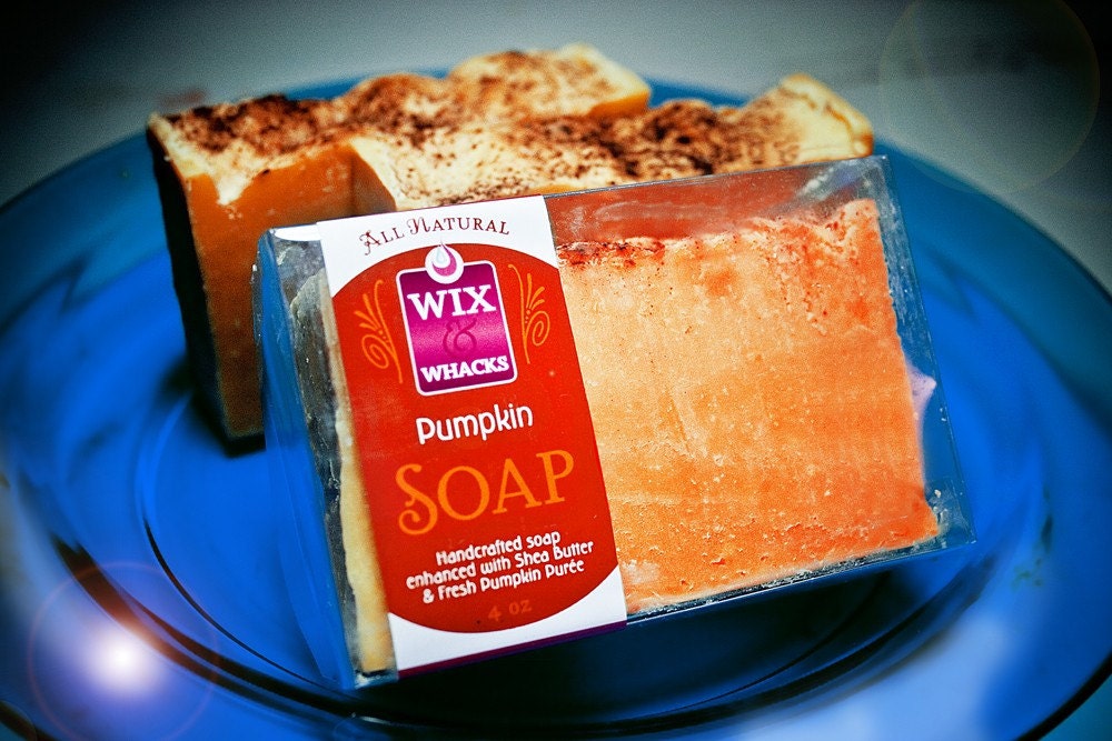 All Natural Soap with Pumpkin - VEGAN - Fragrance Free
