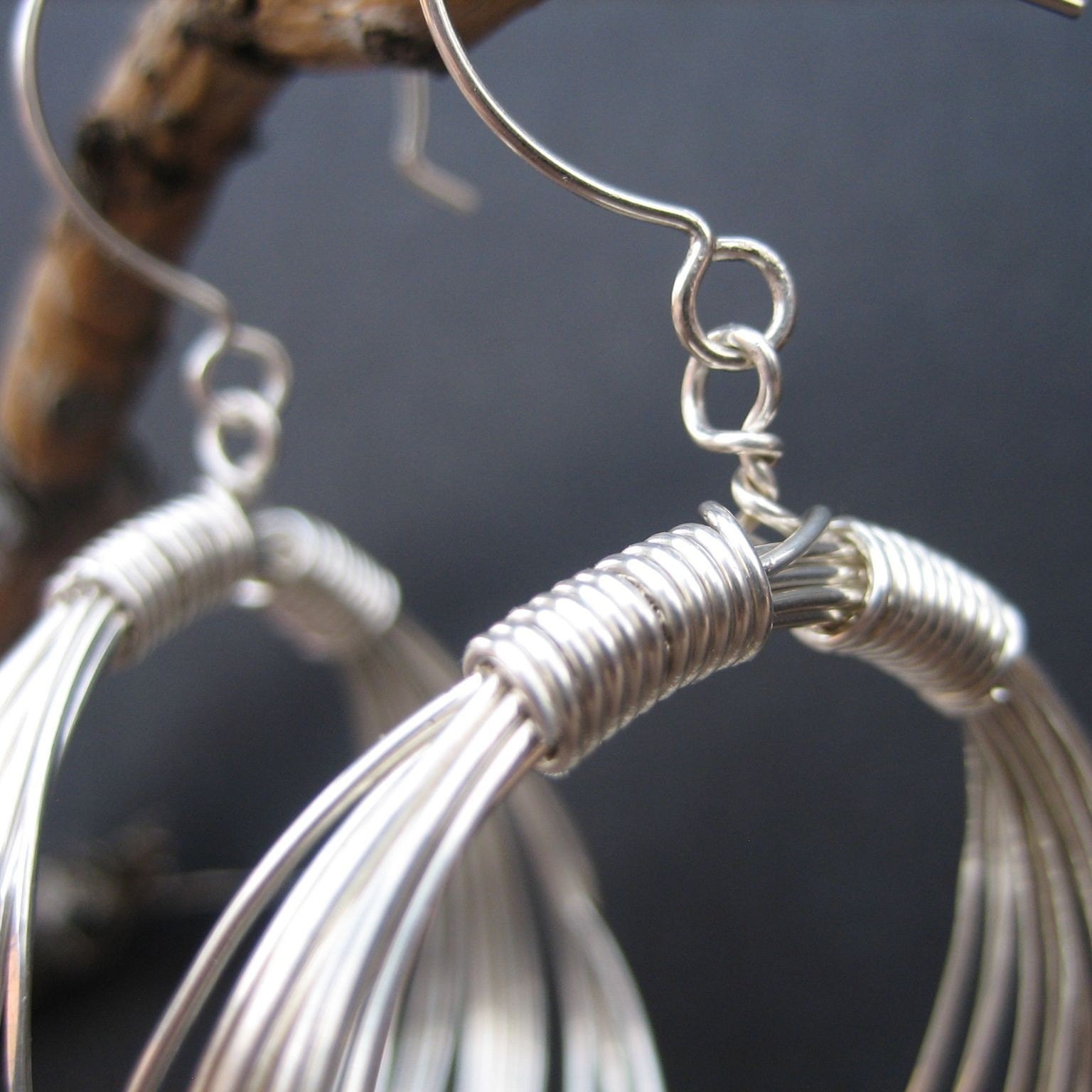 Jackie O's Earrings in Sterling Silver