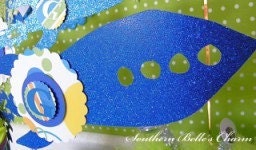 BLAST OFF...Rocket Cake Toppers...Set of 1 Cake Topper Il_170x135