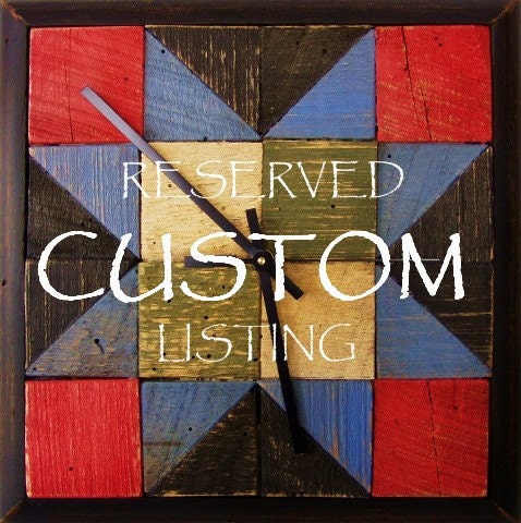 RESERVED listing . . .