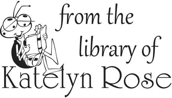 Reading Bug - From the Library of Stamp Book Plate stamp - Personalized Rubber Stamp