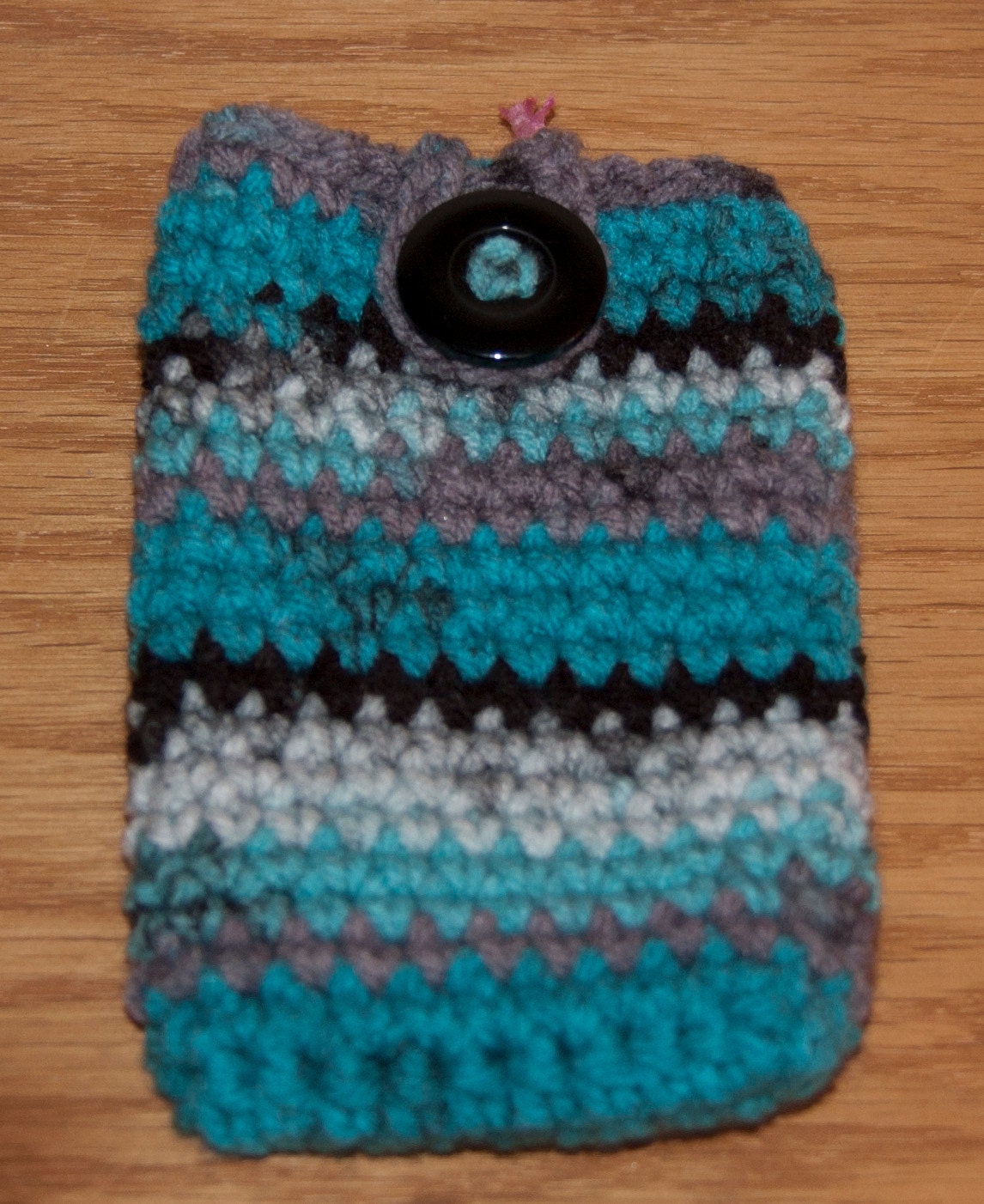 Aquas, Black, and Grays iPhone or iPod Sleeve/Cozy/Sweater for G3 and G4, and others FREE SHIPPING