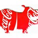 COKE HIPPO MAGNET Funky Junq Recycled Aluminum Soda Pop Can Art