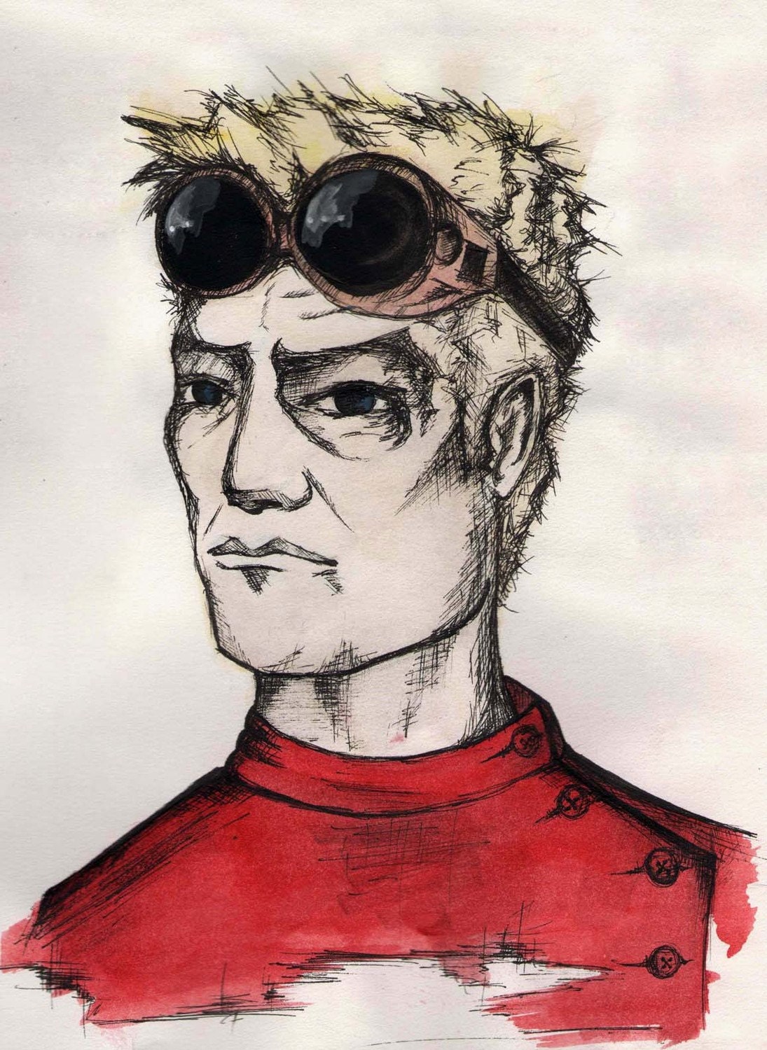 Dr Horrible Original Painting - gouache and ink