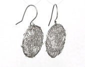 Eco Friendly Silver earings  Intertwined Round Earrings