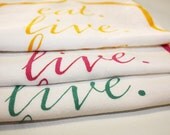 Eat. Live. Love. Repeat. Tea Towel Gift Set- 3pk.