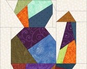 Crazy Cat 2 Paper Piece Quilt PDF Pattern by MadCreekDesigns