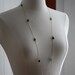 Long Rose Cut Emerald Station Necklace in 14kt Gold- as seen in Destination Weddings