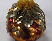Scalemail Dice Bag of Holding Knitted Dragonhide Pheonix