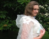 Butterfly Hooded Capelet for fantasy or fairy On Clearance due to butterfly damage