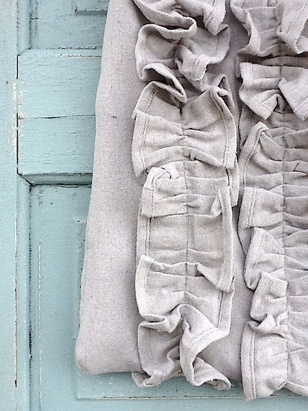 Rustic Chic Cotton Canvas Shoulder Bag, My Sweet Tea, Ruffles , Romantic Bag, Industrial Rugged Canvas