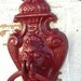 Shabby Chic Iron Wall Decor, Door Knocker, Towel Holder,in Melon Green, New House , Wedding Gift