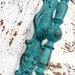 Rustic Metal Door Pulls and Wall Hook , French Decor in Spanish Hacienda Aqua Green