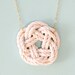Nautical jewelry - sailor knot necklace - nautical necklace - gold necklace - nautical wedding jewelry - beach wedding - knot jewelry