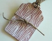 Woodgrain Gift Tags - Set of 8
