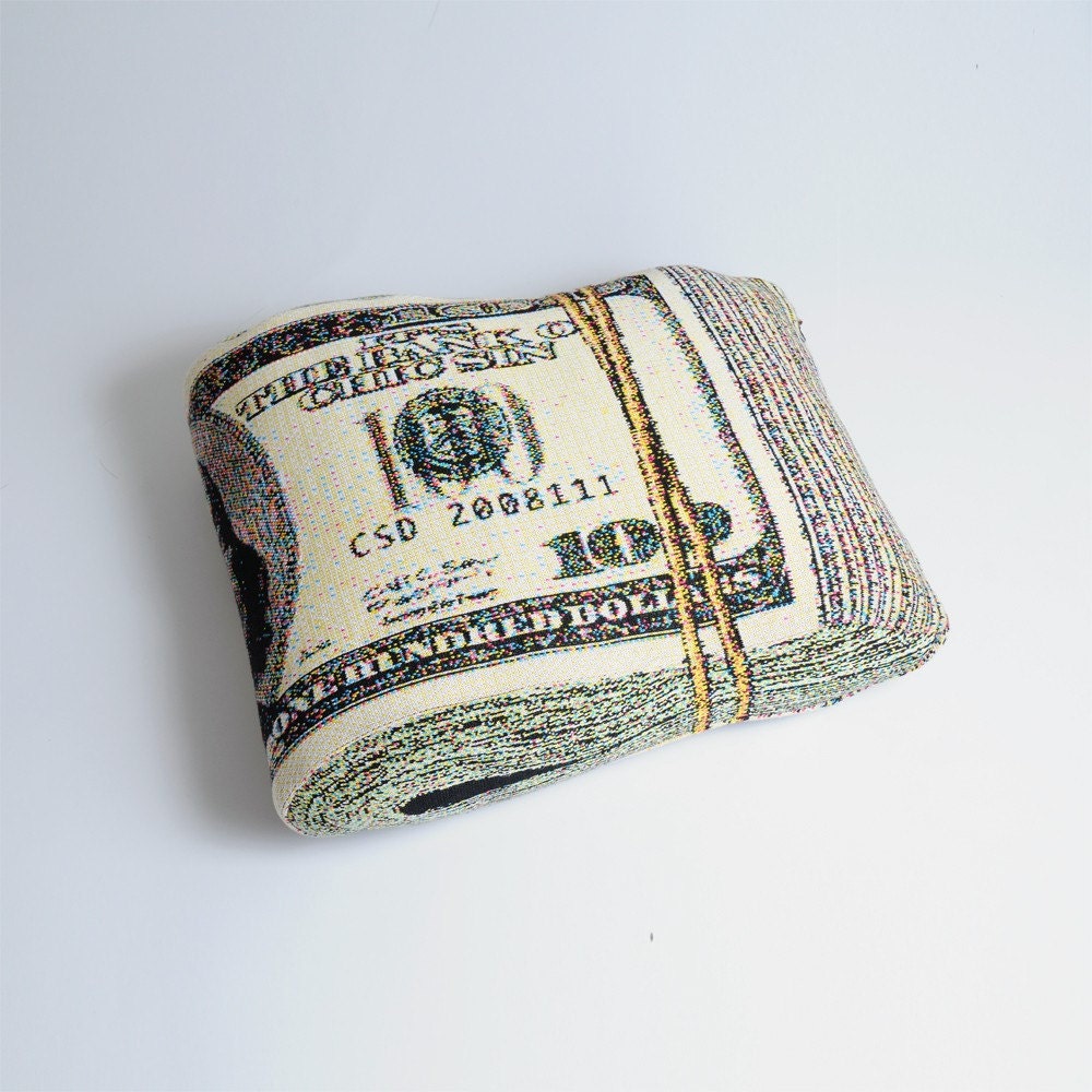 Folded Banknote Shape Pillow, US dollar